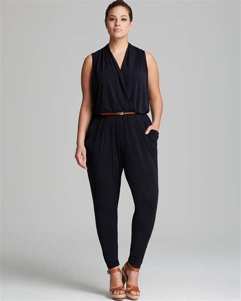 michael kors jumsuit|Michael Kors sleeveless belted jumpsuit.